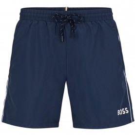 Бански гащета Boss Mens BOSS Bodywear Starfish Swim Shorts - Breathable Mesh - Navy 413 бански,гащета,boss,mens,boss,bodywear,starfish,swim,shorts,breathable,mesh,navy,413