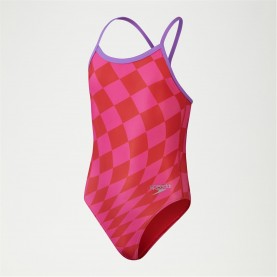 Бански костюм Speedo Kids' Alov D Vbk One Piece Swimsuit - Red/Pink бански,костюм,speedo,kids',alov,d,vbk,one,piece,swimsuit,red,pink