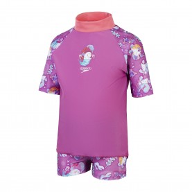 Speedo Kids Rash Top Set - Pink/Pink детски,бански,костюми,детски,бански,костюми,бански,костюми,за,момичета,speedo,kids,rash,top,set,pink,pink