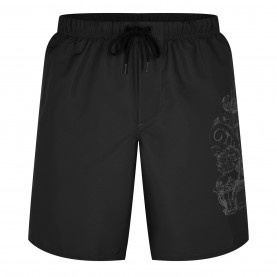 стоки,за,плуване,на,разпродажба,versace,icon,cartouche,print,swim,trunks,black,white