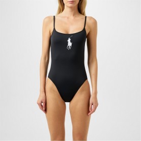 дамски,бански,костюми,стоки,за,плуване,на,разпродажба,polo,ralph,lauren,big,pony,swimsuit,black