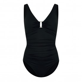Дамски бански костюм Lauren by Ralph Lauren Womens Ring Detail Plunge Swimsuit - Black дамски,бански,костюм,дамски,бански,костюми,lauren,by,ralph,lauren,women,s,ring,detail,plunge,swimsuit,black
