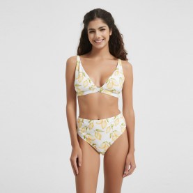 Be You High Waist High Leg Bikini Bottoms Womens - Lemon Print be,you,high,waist,high,leg,bikini,bottoms,womens,lemon,print