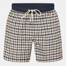 Къси панталони Aquascutum Beach Iconic Club Check Swim Shorts - Check къси,панталони,мъжки,ежедневни,облекла,aquascutum,beach,iconic,club,check,swim,shorts,check