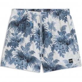 Къси панталони Boss Men's Piranha Breathable Mesh Lining Swim Shorts - Open Blue 483 къси,панталони,стоки,за,плуване,на,разпродажба,boss,men's,piranha,breathable,mesh,lining,swim,shorts,open,blue,483