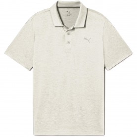 Мъжка блуза с яка Puma Icon Heather Polo 2.0 - Lc Shirt Mens - Warm White мъжка,блуза,с,яка,мъжки,блузи,с,яка,мъжки,потници,puma,icon,heather,polo,2,0,lc,shirt,mens,warm,white