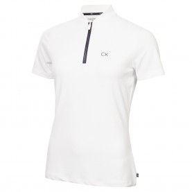 Дамска блуза с яка Calvin Klein Golf Womens CK Short-Sleeve Performance Polo Shirt - White дамска,блуза,с,яка,calvin,klein,golf,women,s,ck,short,sleeve,performance,polo,shirt,white
