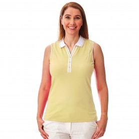 дамски,горнища,за,голф,облекла,за,голф,under,par,sleeveless,golf,polo,ladies,lemon,white