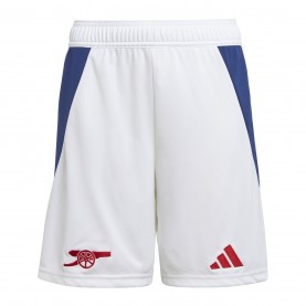 Юношески къси панталони Adidas Arsenal Home Shorts 2024 2025 Juniors - White юношески,къси,панталони,коледни,подаръци,за,футболните,фенове,футболни,фланелки,английската,висша,лига,arsenal,разпродажба,adidas,детски,къси,панталони,дет