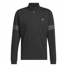 мъжко,горнище,с,цип,боулинг,облекла,за,голф,adidas,3,stripe,zip,top,mens,white,black
