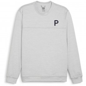 мъжки,пуловер,облекла,на,разпродажба,разпродажба,puma,облекла,за,голф,puma,cloudspun,patch,crewneck,jumper,mens,ash,gray
