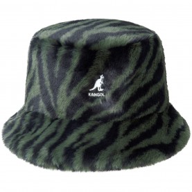 KANGOL Faux Fur Bucket Hat - Olive Zebra всички,шапки,плажни,шапки,аксесоари,на,разпродажба,мъжки,шапки,и,ръкавици,kangol,faux,fur,bucket,hat,olive,zebra