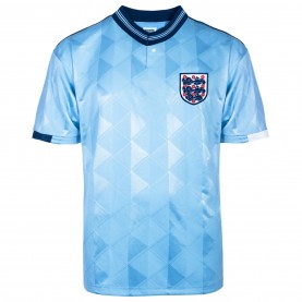 футболна,фланелка,score,draw,score,england,third,shirt,1989,adults,blue