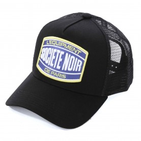 Шапка Societe Noir Men's Marais Trucker Cap - Black/Blue шапка,плажни,шапки,мъжки,шапки,и,ръкавици,societe,noir,men's,marais,trucker,cap,black,blue