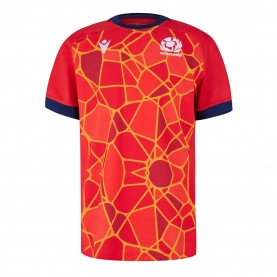 тениска,мъжки,тениски,ръгби,облекла,macron,scotland,rugby,union,training,t,shirt,2024,adults,red