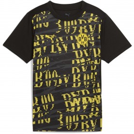 Puma Borussia Dortmund Pre Match Shirt Juniors - Black/Yellow футболни,фланелки,германия,бундеслига,детски,тениски,футбол,puma,borussia,dortmund,pre,match,shirt,juniors,black,yellow