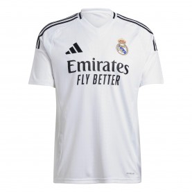 Футболна фланелка adidas Real Madrid Home Shirt 2024 2025 Adults - White футболна,фланелка,футболни,фланелки,испания,ла,лига,футбол,adidas,real,madrid,home,shirt,2024,2025,adults,white