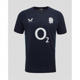 Тениска Castore England Rugby Short Sleeve Performance T-Shirt 2025 Adults - Ink/Storm тениска,ръгби,облекла,ръгби,фланелки,england,rugby,union,фланелки,castore,england,rugby,short,sleeve,performance,t,shirt,2025,adults,ink,storm