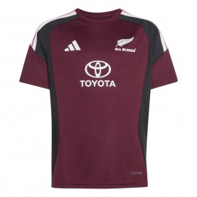 Футболна фланелка adidas Kids All Blacks New Zealand Away Rugby Shirt 2026 - Maroon/Black футболна,фланелка,детски,тениски,ръгби,фланелки,adidas,kids,all,blacks,new,zealand,away,rugby,shirt,2026,maroon,black