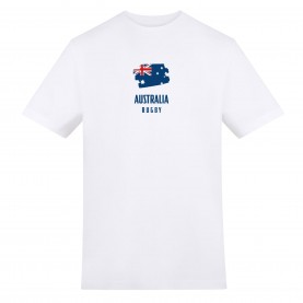 AWD Adults Printed Australia Rugby Fan Tee - Aust Flag ръгби,фланелки,awd,adults,printed,australia,rugby,fan,tee,aust,flag