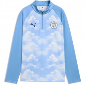 Puma Manchester City Pre Match Drill Top 2026/27 Juniors - Blue/Navy футболни,фланелки,футболни,горнища,puma,manchester,city,pre,match,drill,top,2026,27,juniors,blue,navy