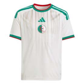 Юношеска футболна фланелка adidas Algeria Home Shirt World Cup 2026 Juniors - White/Green юношеска,футболна,фланелка,национални,отбори,футболни,фланелки,детски,футболни,фланелки,adidas,algeria,home,shirt,world,cup,2026,juniors,white,green