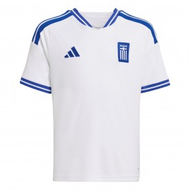 Детска футболна фланелка Adidas Kids Greece Home Shirt 2026 - White/Blue детска,футболна,фланелка,коледни,подаръци,за,деца,всички,коледни,подаръци,футболни,фланелки,oldham,athletic,stoke,city,sunderland,национални,отбори,арженти