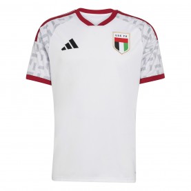 Мъжка футболна фланелка Adidas United Arab Emirates Home Shirt 2026 Mens - White/Red мъжка,футболна,фланелка,коледни,подаръци,за,футболните,фенове,футболни,фланелки,oldham,athletic,stoke,city,sunderland,национални,отбори,аржентина,футболни,
