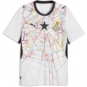 Футболна фланелка Puma Mens Ghana Home Shirt World Cup 2026™ - White/Red футболна,фланелка,национални,отбори,футболни,фланелки,puma,mens,ghana,home,shirt,world,cup,2026,white,red