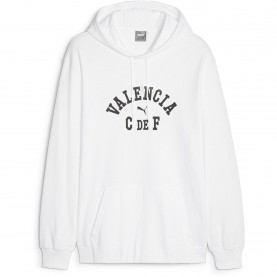 Суичър Puma Valencia CF Hoodie 2023 2024 Adults - Puma White суичър,футболни,фланелки,испания,ла,лига,мъжки,горнища,с,качулка,футбол,puma,valencia,cf,hoodie,2023,2024,adults,puma,white