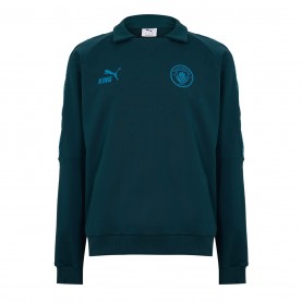 Puma Puma MCFC Drill Top Sn62 - Green/Blue футболни,фланелки,oldham,athletic,stoke,city,sunderland,република,ирландия,футболни,фланелки,английската,висша,лига,southampton,manchester,city,фланелки,от
