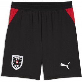 Къси панталони Puma PUMA Austria Home Shorts 2026 - Black/Red къси,панталони,мъжки,къси,панталони,футболни,долнища,puma,puma,austria,home,shorts,2026,black,red
