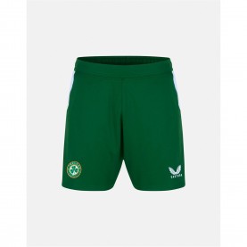 футболни,фланелки,мъжки,къси,панталони,футбол,castore,ireland,home,short,senior,green,white