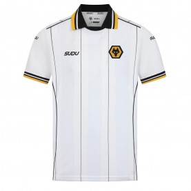 Юношеска футболна фланелка Sudu Juniors Wolverhampton Wanderers Away 2026/27 Football Shirt - White/Black юношеска,футболна,фланелка,отново,на,училище,футболни,фланелки,английската,висша,лига,детски,къси,панталони,футбол,sudu,juniors,wolverhampton,wanderers,awa