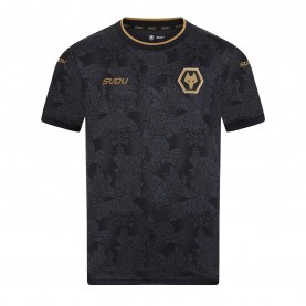 Къси панталони Sudu Kids Wolverhampton Wanderers Third 2024/25 Shorts - Black/Gold къси,панталони,футболни,фланелки,детски,къси,панталони,футбол,sudu,kids,wolverhampton,wanderers,third,2024,25,shorts,black,gold