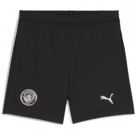 Юношески къси панталони Puma Manchester City Away Shorts 2025 2026 Juniors - Black юношески,къси,панталони,футболни,фланелки,детски,къси,панталони,футбол,футболни,долнища,puma,manchester,city,away,shorts,2025,2026,juniors,black