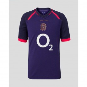 Футболна фланелка Castore Kids England Rugby Away Shirt 2026 - Rhod/Mari/Diva футболна,фланелка,ръгби,фланелки,castore,kids,england,rugby,away,shirt,2026,rhod,mari,diva