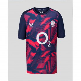 Castore Kids England Rugby 2026 Prematch Shirt - Opal/Diva Pink детски,3/4,панталони,ръгби,облекла,ръгби,фланелки,ръгби,union,international,фланелки,australia,rugby,union,фланелки,england,rugby,union,фланелки,france,rug