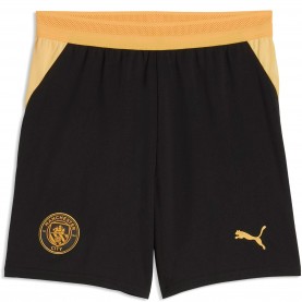 Puma Manchester City Away Short 2026/27 Juniors - Black/Yellow футболни,фланелки,детски,къси,панталони,футбол,футболни,долнища,puma,manchester,city,away,short,2026,27,juniors,black,yellow