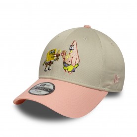 Шапка New Era Kids Spongebob 9FORTY Adjustable Cap - Patrick Beige / Peach шапка,всички,шапки,плажни,шапки,new,era,kids,spongebob,9forty,adjustable,cap,patrick,beige,peach