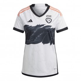 Дамска футболна фланелка adidas Womens Latvia Away Shirt 2023 - White дамска,футболна,фланелка,национални,отбори,футболни,фланелки,adidas,womens,latvia,away,shirt,2023,white