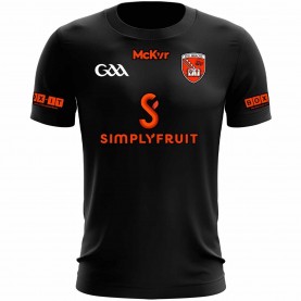 футболна,фланелка,mckeever,sports,armagh,away,shirt,2025,adults,black,orange