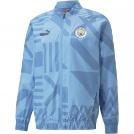 Мъжко яке Puma Mcfc Prematch Jacket Anorak Mens - Blue/Peacoat мъжко,яке,футболни,фланелки,футбол,футболни,горнища,puma,mcfc,prematch,jacket,anorak,mens,blue,peacoat