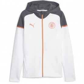 Мъжки суичър Puma Mcfc Casuals Hooded Jkt Hoody Mens - Puma White мъжки,суичър,футболни,фланелки,мъжки,горнища,с,качулка,футбол,puma,mcfc,casuals,hooded,jkt,hoody,mens,puma,white