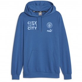 Мъжки суичър Puma Mcfc Ftblcore Graphic Hoody Mens - Lake Blue мъжки,суичър,футболни,фланелки,oldham,athletic,stoke,city,sunderland,република,ирландия,футболни,фланелки,английската,висша,лига,southampton,manchester,cit