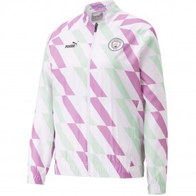 Дамска тениска Puma Mcfc Prematch Jacket W T-Shirt Womens - Puma White дамска,тениска,футболни,фланелки,английската,висша,лига,manchester,city,разпродажба,puma,дамски,тениски,дамски,топове,дамски,горнища,размер+,дамски,облекла