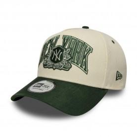 Шапка New Era Wordmark E-Frame Adjustable Cap - NY Cream/Green шапка,всички,шапки,бейзбол,new,era,wordmark,e,frame,adjustable,cap,ny,cream,green