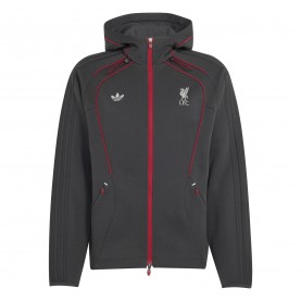 adidas Adults LFC Spacer TEAMGEIST 26 Tracktop - Grey/Black футболни,фланелки,футбол,футболни,анцузи,футболни,горнища,adidas,adults,lfc,spacer,teamgeist,26,tracktop,grey,black
