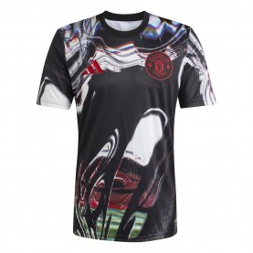 Adidas adidas Manchester United Pre-Match Shirt 25/26 - Black/White коледни,подаръци,за,него,коледни,подаръци,за,деца,всички,коледни,подаръци,футболни,фланелки,oldham,athletic,stoke,city,sunderland,република,ирландия,футбол