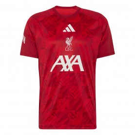 Adidas Liverpool Pre Match Shirt 2026/27 Mens - Red/White футболни,фланелки,английската,висша,лига,liverpool,мъжки,тениски,облекла,с,футболна,тема,adidas,liverpool,pre,match,shirt,2026,27,mens,red,white